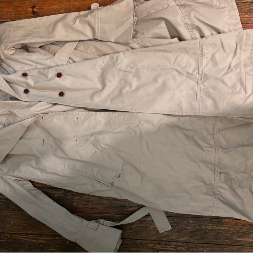 Rosie Assoulin Cream Trench Coat